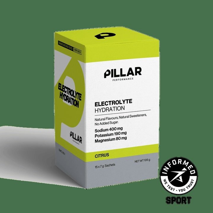 Pillar Performance Electrolyte Hydration - Citrus (10 Sachets)